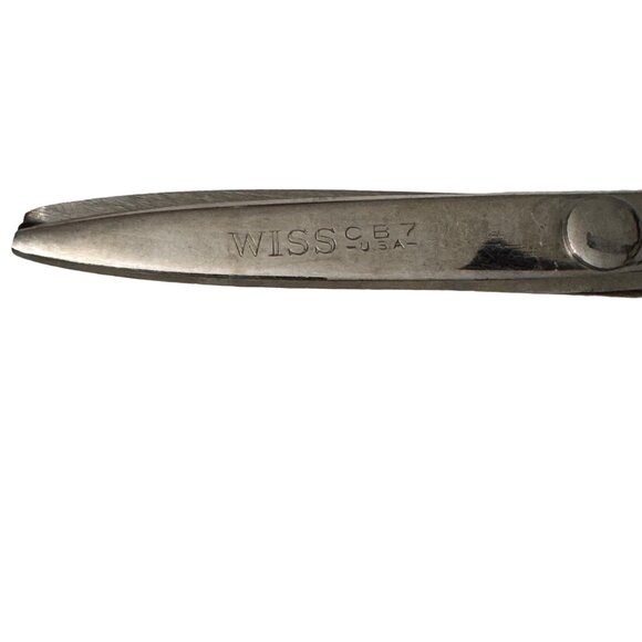 Vintage Wiss CB7 USA Pinking Shears 7.5 in Sewing Fabric Cutting Crafts USA - Picture 2 of 5
